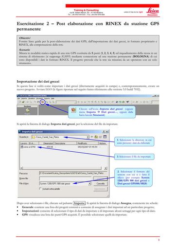 Esercitazione post elaborazione 2